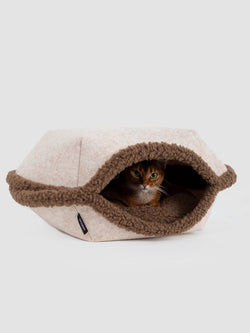 Versatile Egg Tart-Shaped Pet Bed for Rest and Relaxation